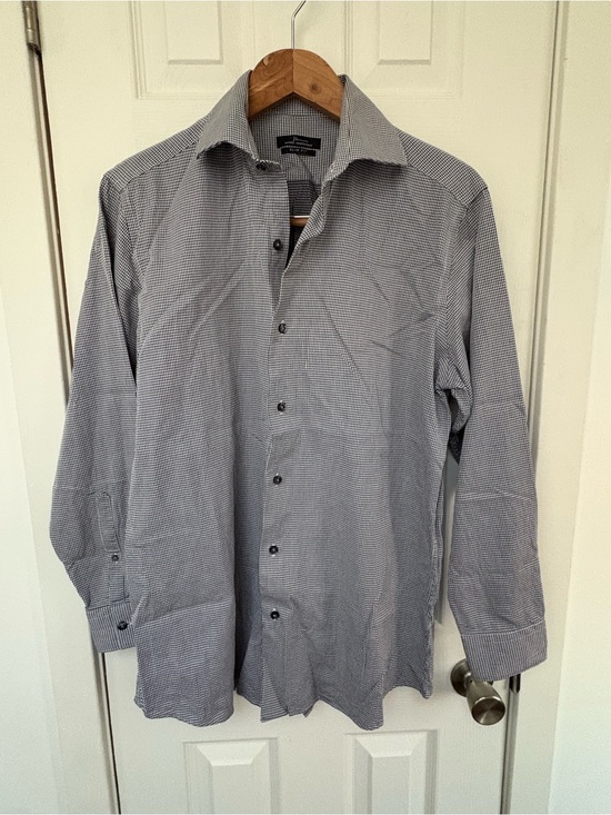 Marc Anthony Other - Marc Anthony Men's Gray Micro-Check Dress Shirt